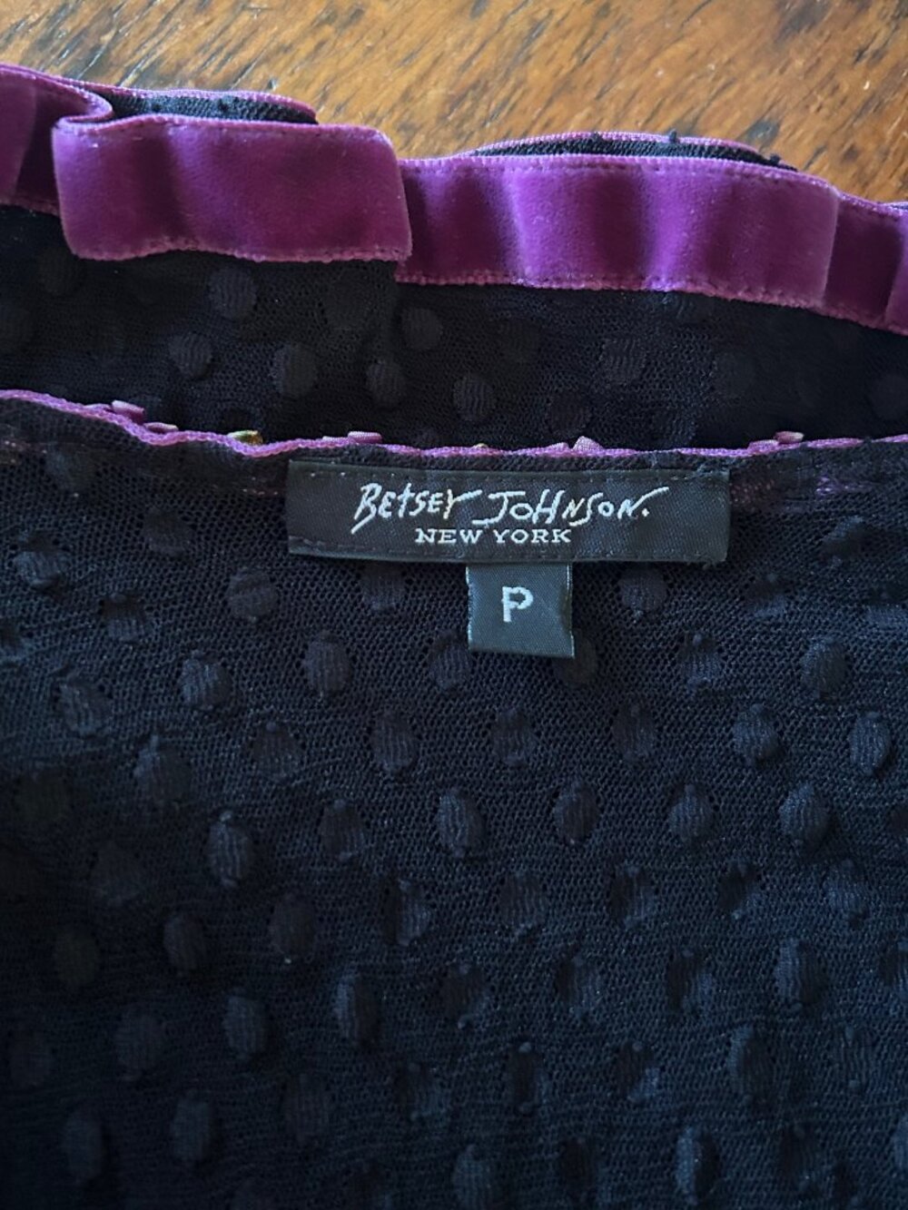 ***SOLD***Vintage Betsey Johnson New York Swiss Dot Dress - Picture 8 of 8